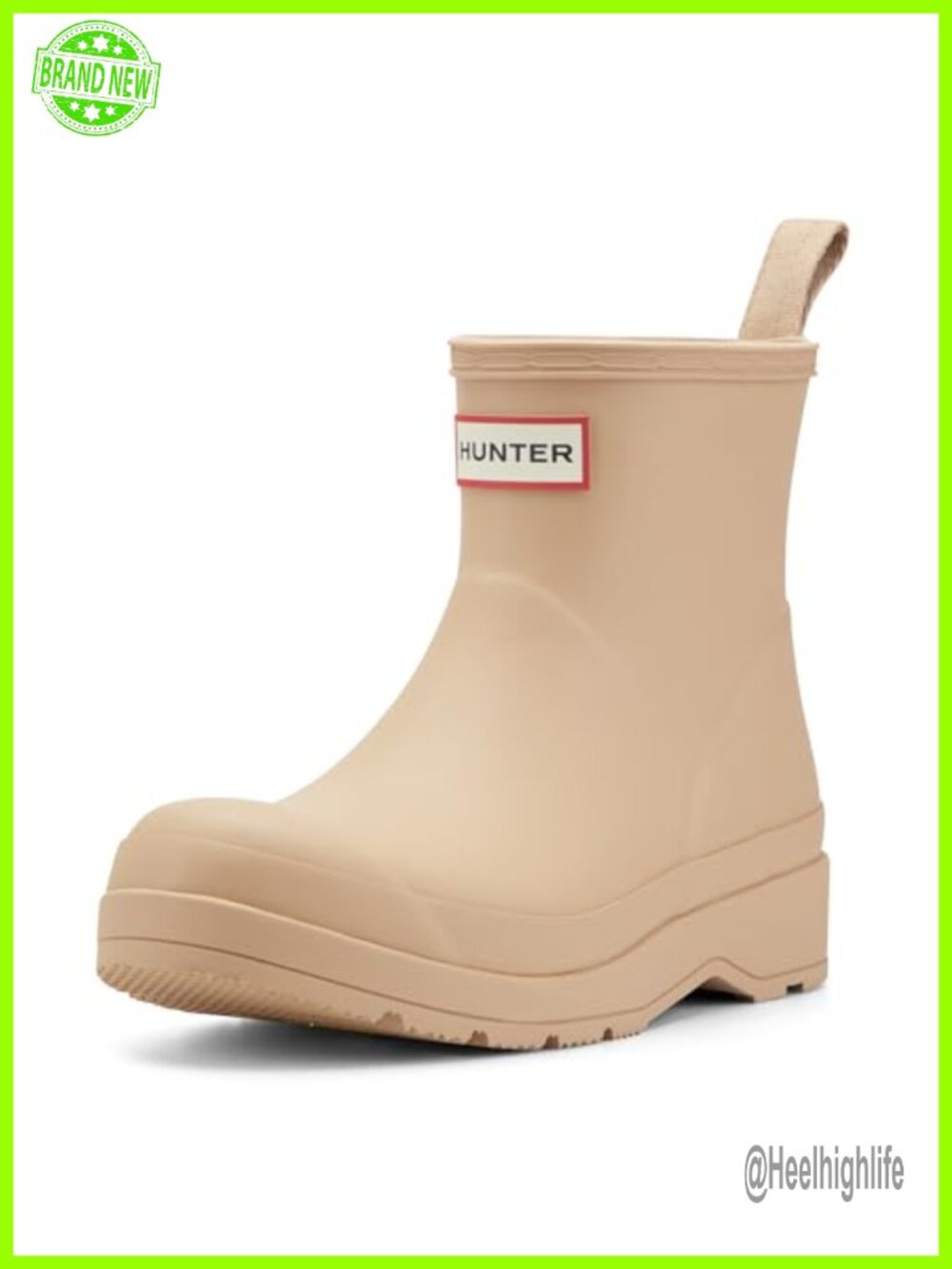 Waterproof Rubber Ankle Rain Boots Cushioned Slip On Booties